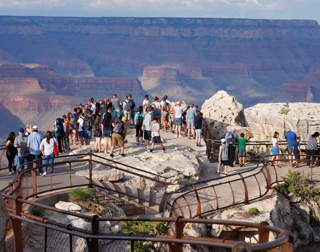 Crowds at Grand Canyon South Rim