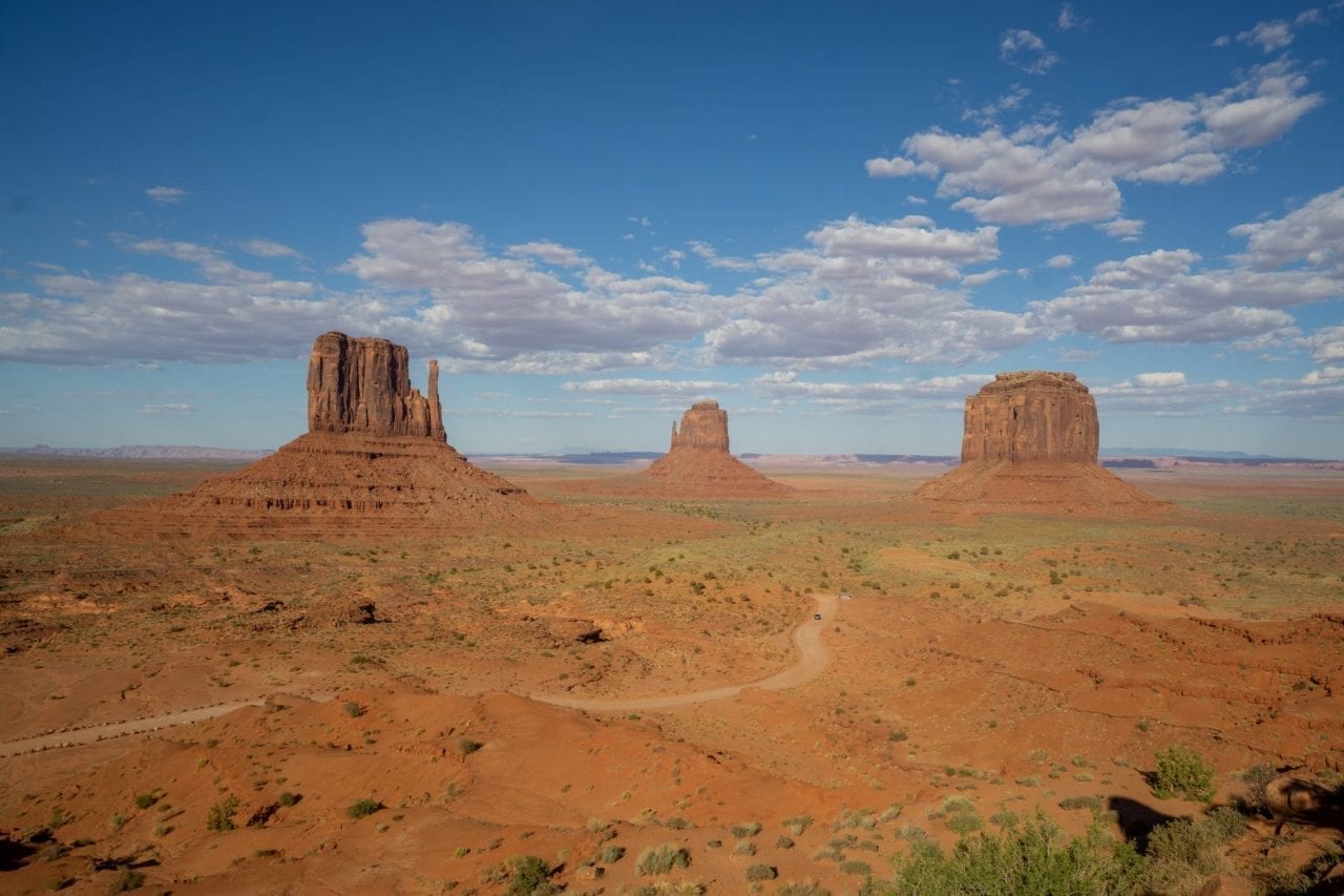 Rock formations in Monument Valley