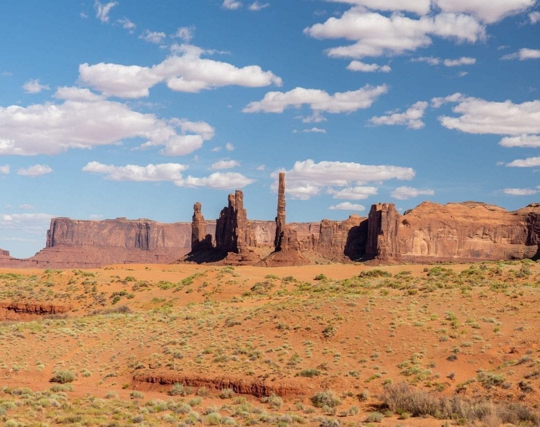 The Three Sisters in monument valley