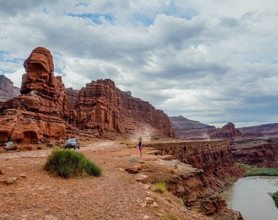 Bottom of Shafer Trail, island in the sky