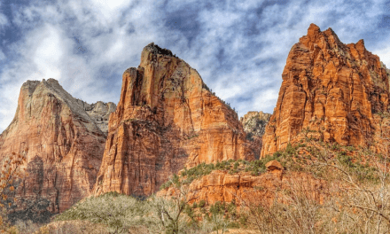 Sunset at Watchman Trail, Zion National Park, Utah