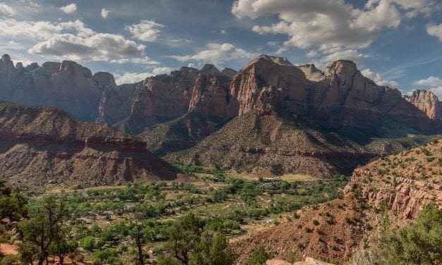 Sunset at Watchman Trail, Zion National Park, Utah