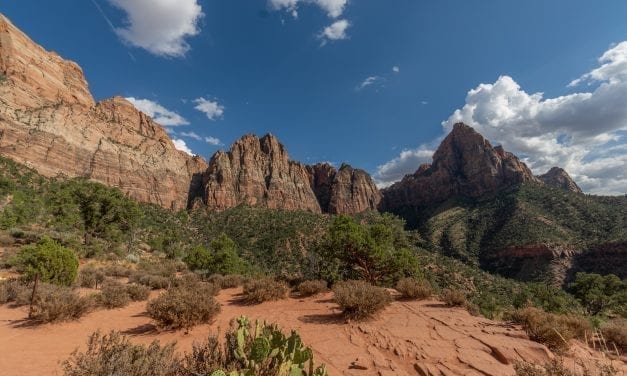 Sunset at Watchman Trail, Zion National Park, Utah
