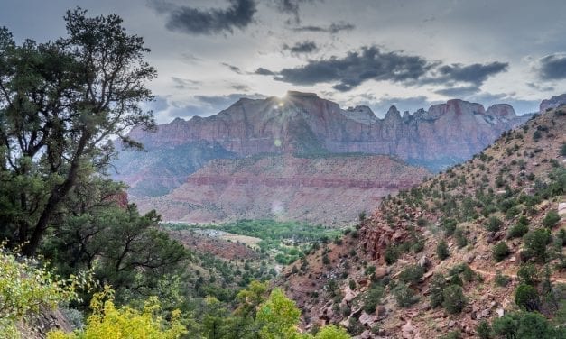 Sunset at Watchman Trail, Zion National Park, Utah