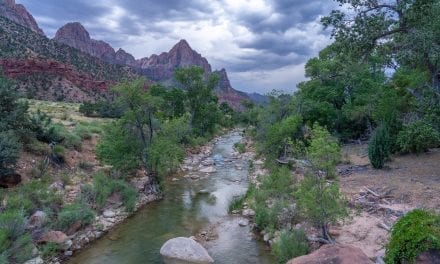 Walking Pa’Rus Trail in Zion National Park, Utah