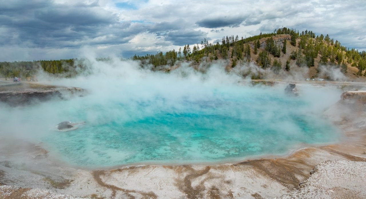 Excelsior Geyser in Midway Geyser Basin