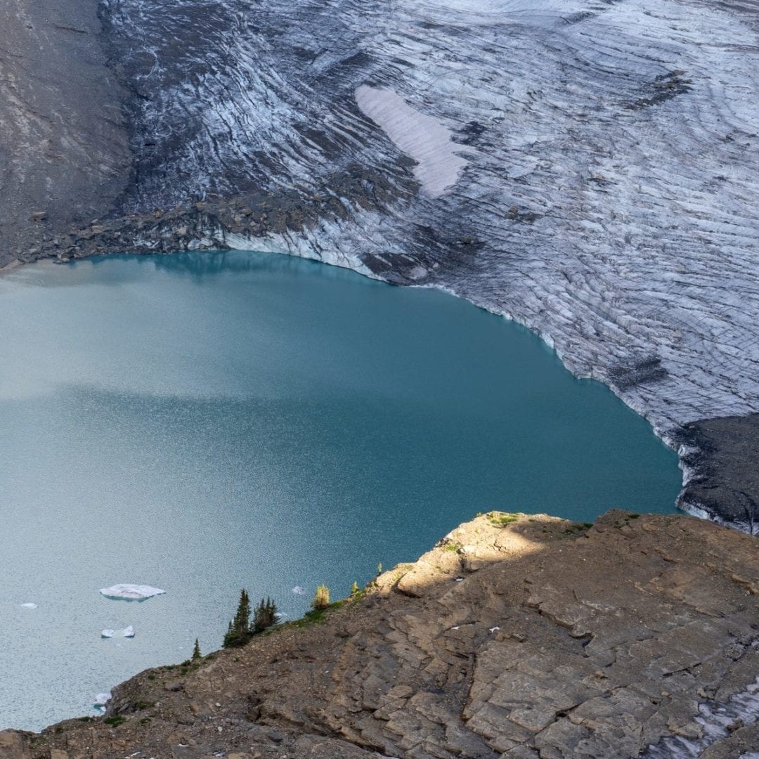 Grinnel Glacier aerial view