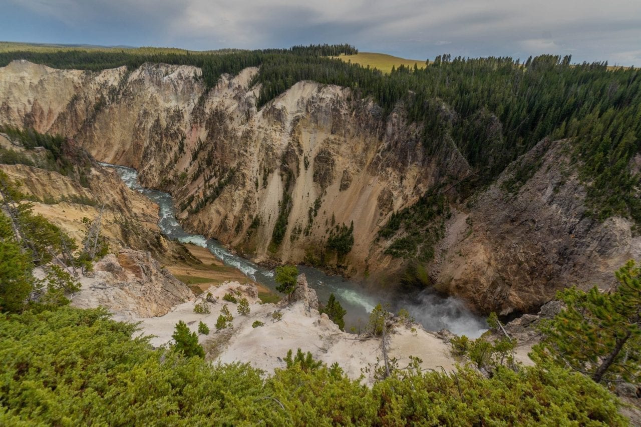 Panoramic view of Grand Canyon Yellowstone from North Rim