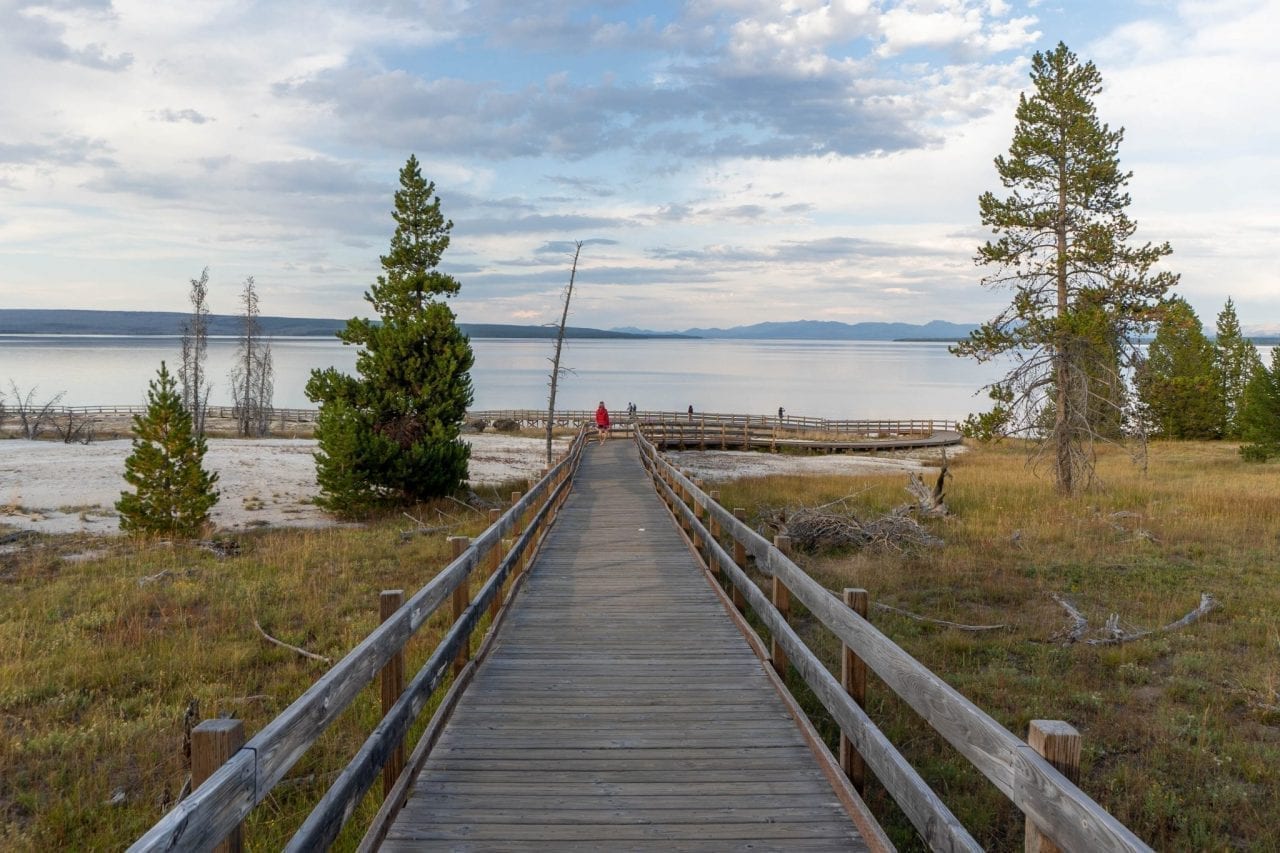 View of Yellowstone Lake from West Thumb area